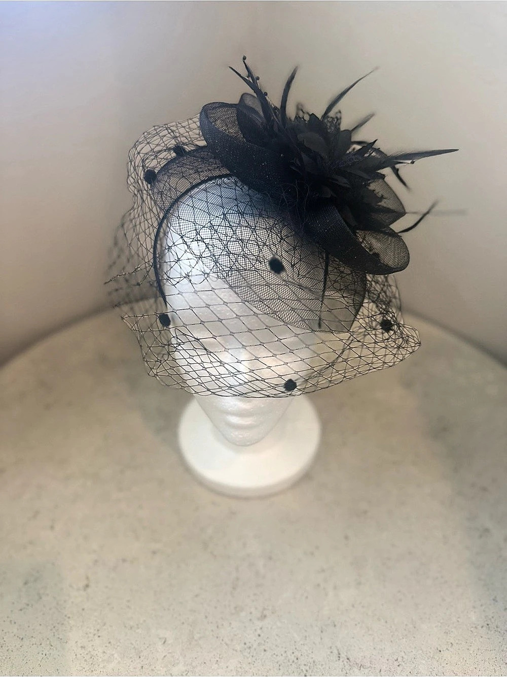 Black Fascinator Hat